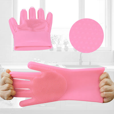 2-Pack Magic Silicone Household Cleaning Gloves Home Beyond & HB Design
