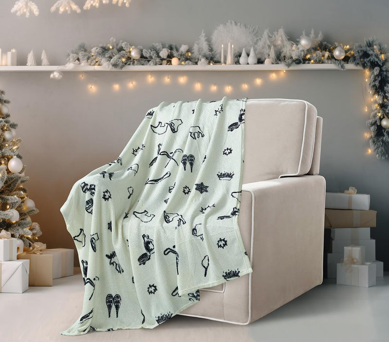 Flannel Fleece Throw Blanket Home Beyond & HB Design