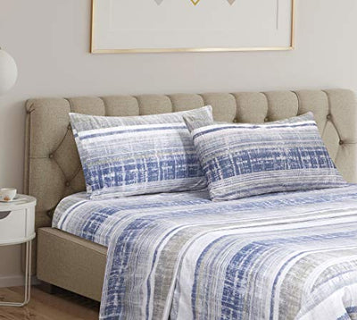 Printed Bed Sheets Set，Sky After Rain Pattern, deep pocket fits for thick mattresses up to 14" Home Beyond & HB Design