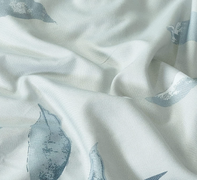 2 Pieces Reversible Printed Duvet Cover Set, Twin size, Magnolia leaves Home Beyond & HB Design