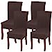 Dining Chair Stretch Slipcovers, Brown Home Beyond & HB Design