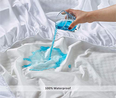 Waterproof Mattress Protector, white Home Beyond & HB Design