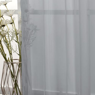 Sheer Voile Curtain Panels with Rod Pocket, Mist Home Beyond & HB Design