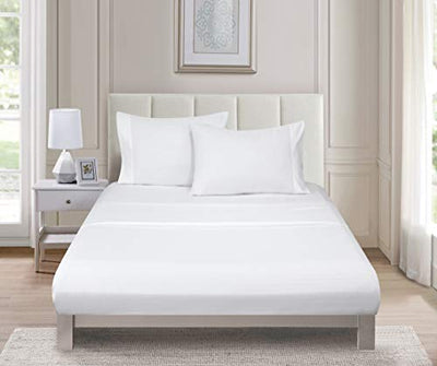Embossed Bed Sheets Set,Luxury Stripe, White Home Beyond & HB Design