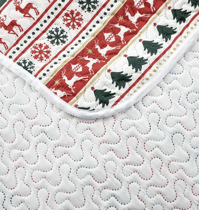 Bedspread Quilt Set, Christmas Pattern Home Beyond & HB Design