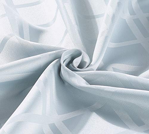 Jacquard Plaid Rectangular Tablecloth, Silver Home Beyond & HB Design