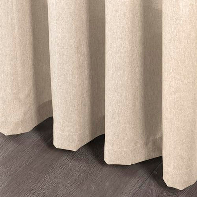 Khaki Semi Sheer Curtains 2 Panels with Grommet Top, Khaki Home Beyond & HB Design