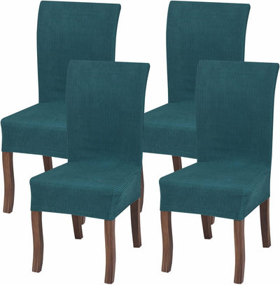 Dining Chair Stretch Slipcovers, Teal Home Beyond & HB Design