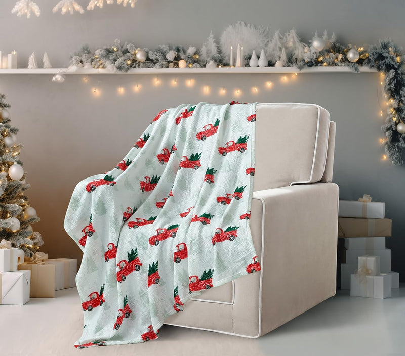 Flannel Fleece Throw Blanket, Ginger Bread Home Beyond & HB Design