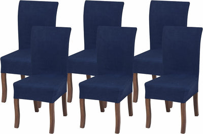 Dining Chair Stretch Slipcovers, Navy Home Beyond & HB Design
