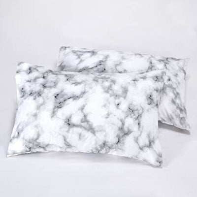 Printed Bed Sheets Set，Marble Pattern, deep pocket fits for thick mattresses up to 14" Home Beyond & HB Design