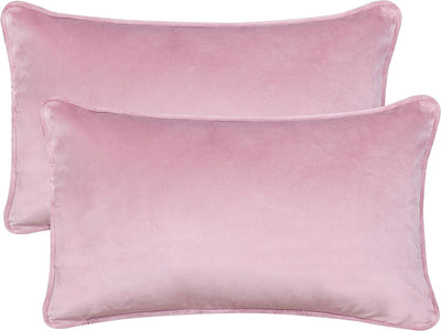 2-Pack Velvet Throw Pillow Covers, Pink Home Beyond & HB Design