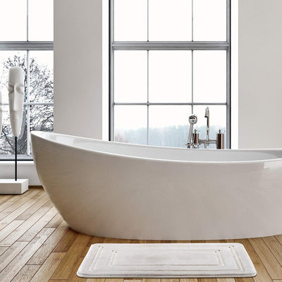 Memory Foam Bath Mat Rug, Super Absorbent,  Beige Home Beyond & HB Design