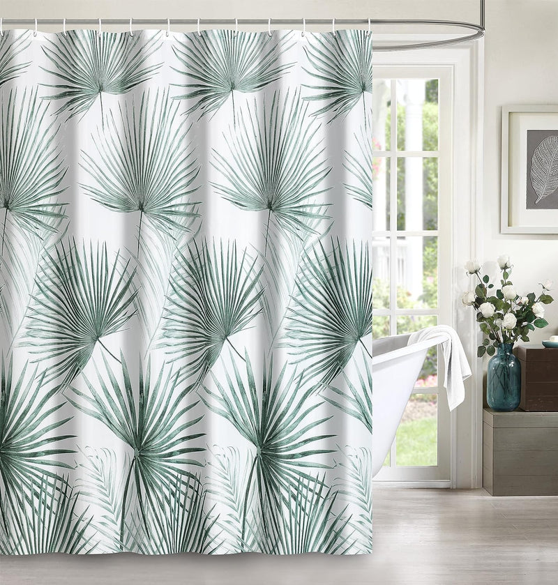 Shower Curtain Set with Hooks, Sunflower leaves Home Beyond & HB Design