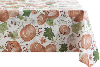 Vinyl Table Cloth with Flannel Back, Pumpkin Garden Home Beyond & HB Design