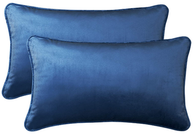 2-Pack Velvet Throw Pillow Covers, NAVY Home Beyond & HB Design
