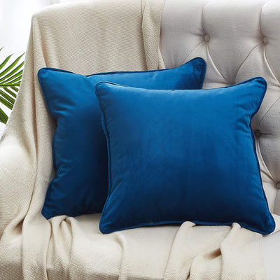 2-Pack Velvet Throw Pillow Covers, NAVY Home Beyond & HB Design