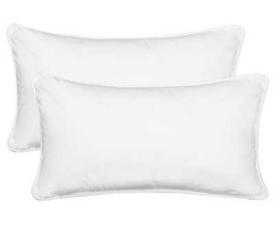 2-Pack Velvet Throw Pillow Covers, Cream White Home Beyond & HB Design