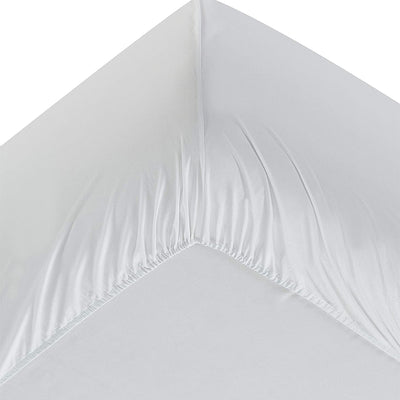 Ultra Soft Microfiber Fitted Sheet - 16-Inch Deep Pocket, White Home Beyond & HB Design