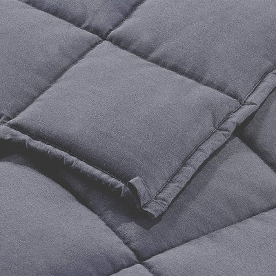 Weighted Blanket (Grey, 15lbs, 60 x 80 Inch - Fits Queen Size Bed) Home Beyond & HB Design