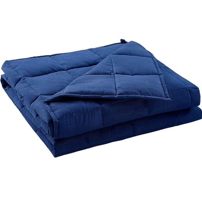 Weighted Blanket (Navy, 5lbs, 36 x 48 Inch - Small Blanket for Kids) Home Beyond & HB Design