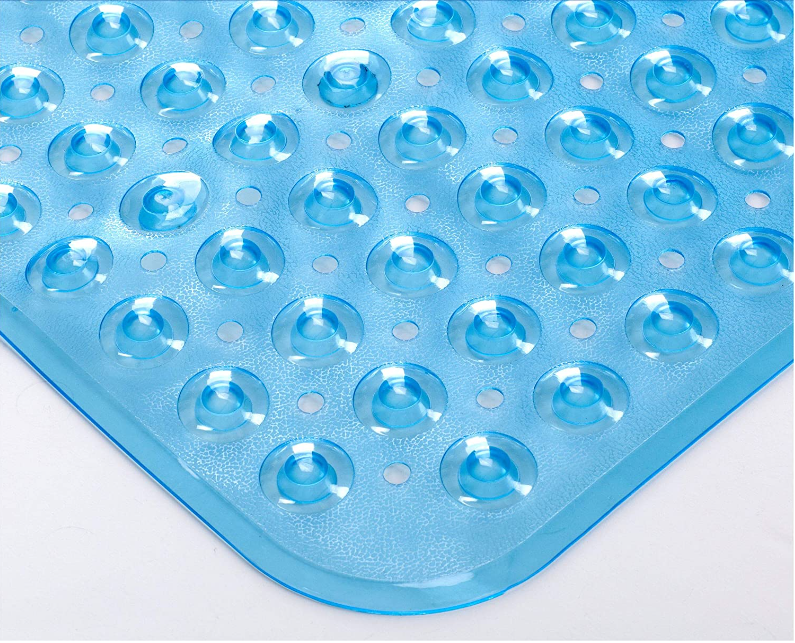 Non-Slip Bathtub Mat, 27.5x15-inch, blue Home Beyond & HB Design
