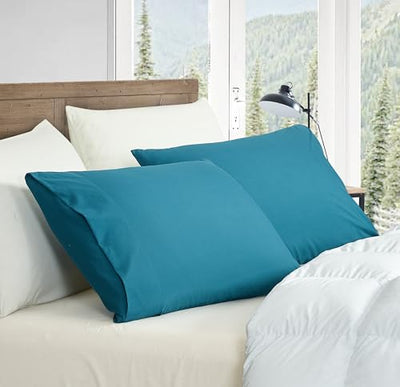 Premium Pillowcase Set, 2-Pack, Teal Home Beyond & HB Design