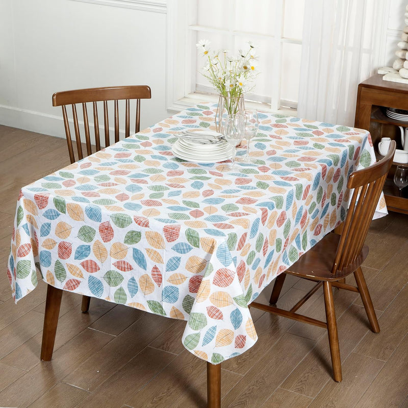 Vinyl Table Cloth with Flannel Back, Autumn Leaves Home Beyond & HB Design