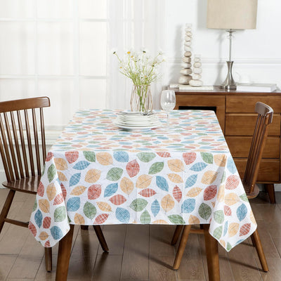 Vinyl Table Cloth with Flannel Back, Autumn Leaves Home Beyond & HB Design