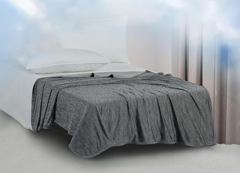 Cooling Blanket- Lightweight Breathable, Black Home Beyond & HB Design