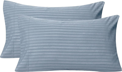 Embossed Pillowcase Set with Envelop Closure, 2-Pack , Blue Home Beyond & HB Design