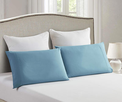 2-Pack Envelope Closure Pillowcase Set, Blue Home Beyond & HB Design