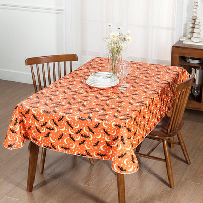 Vinyl Table Cloth with Flannel Back, Halloween Moon Home Beyond & HB Design