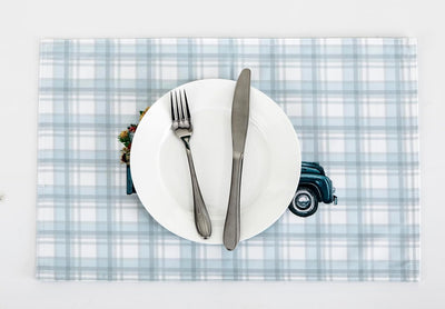 4-Pack Harvest Printed Place Mats for Thanksgiving, Harvest & blue truck Home Beyond & HB Design