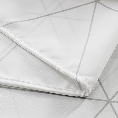 Shower Curtain Set with Hooks, Diamond Pattern Home Beyond & HB Design