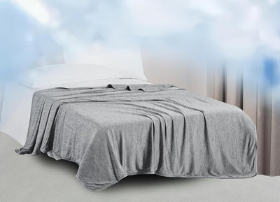 Cooling Blanket- Lightweight Breathable, Grey Home Beyond & HB Design