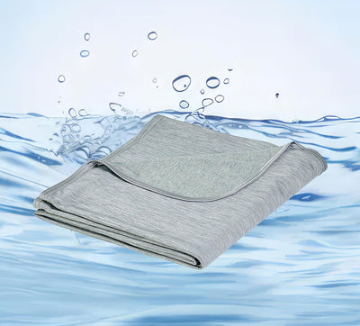 Cooling Blanket- Lightweight Breathable, Grey Home Beyond & HB Design