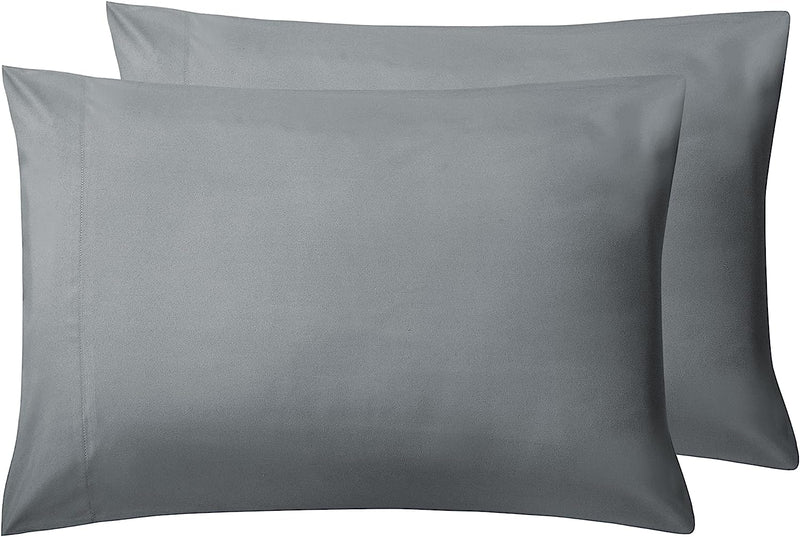 2-Pack Envelope Closure Pillowcase Set, Grey Home Beyond & HB Design