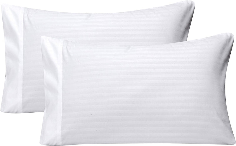 Embossed Pillowcase Set with Envelop Closure, 2-Pack , White Home Beyond & HB Design