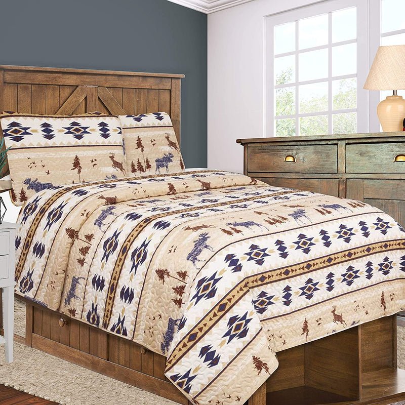 Cabin Life Style Bedding Quilt Set Home Beyond & HB Design