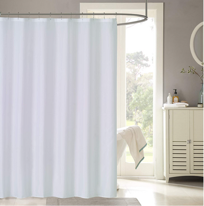 Water-Repellent Durable Fabric Shower Curtain Liner, White, 71 x 71 Inch, Set of 2 Home Beyond & HB Design